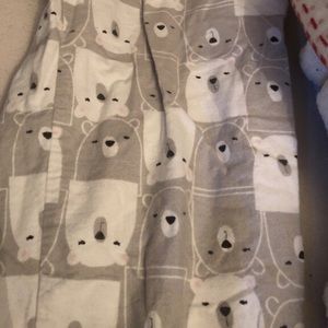 Pajama bottoms with grey and white polar bears